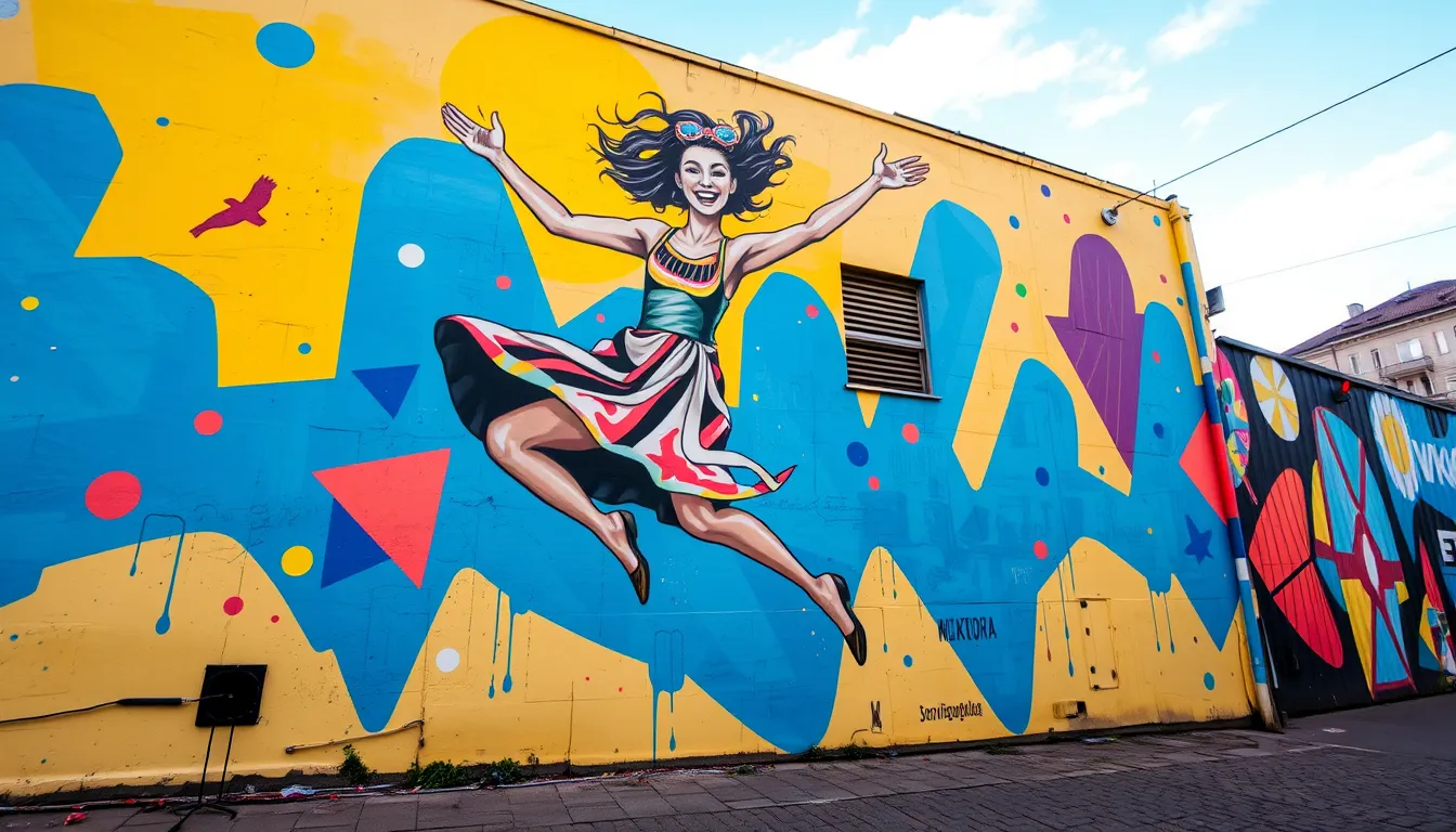 The vibrant street art scene in Lviv